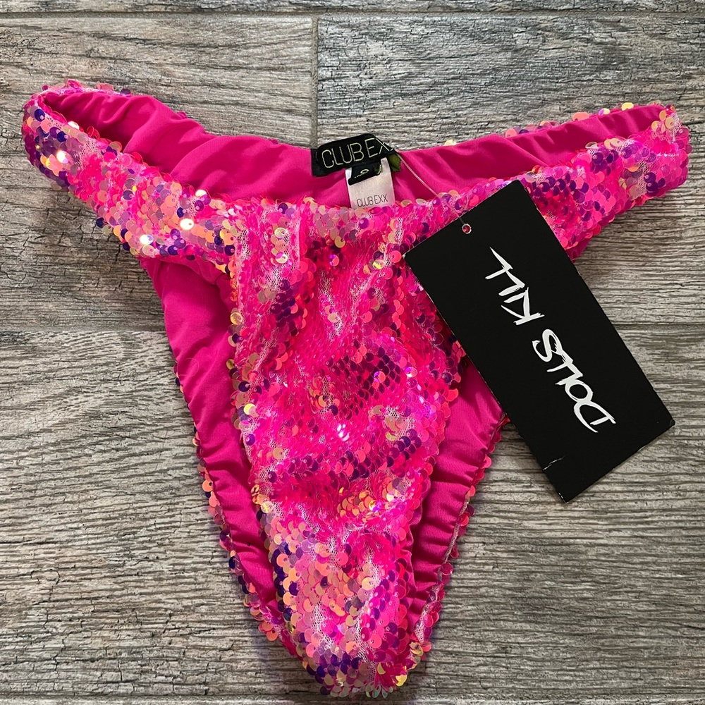 Club Exx Pink Sequin Bottoms